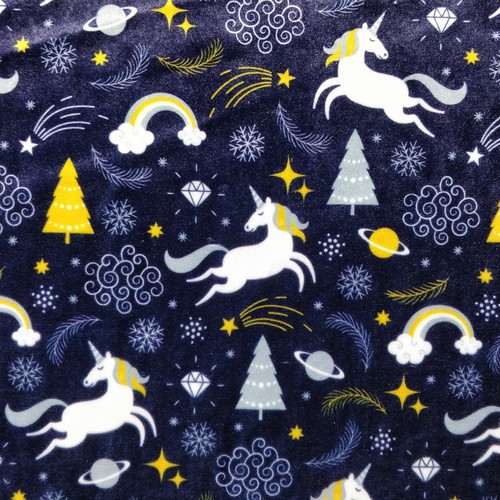 Christmas unicorn velvet - unicorn,