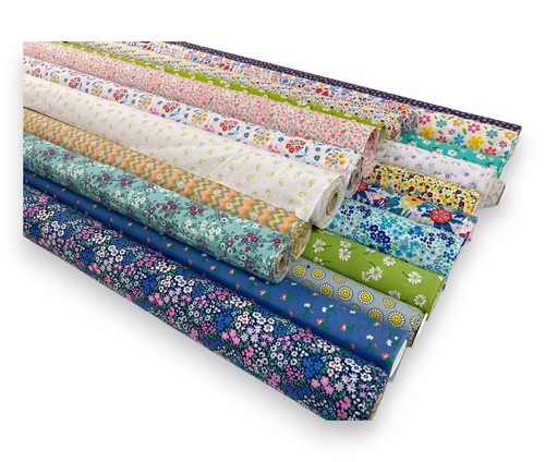 Floral polycotton fabric - floral,