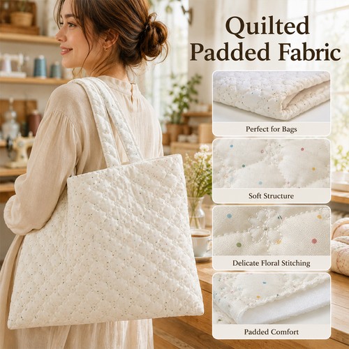 Quilted colour dot padded - dot,