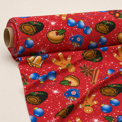 Christmas gingerbread jersey - christmas,