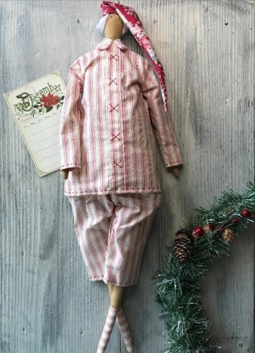 Vintage tilda pyjama santa - tilda,