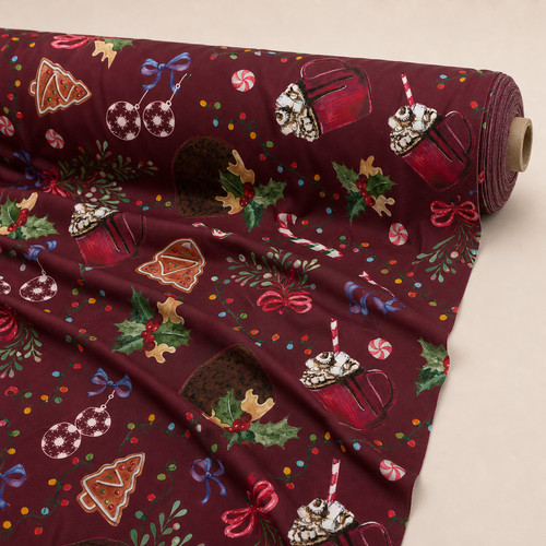 Christmas pudding jersey - christmas,
